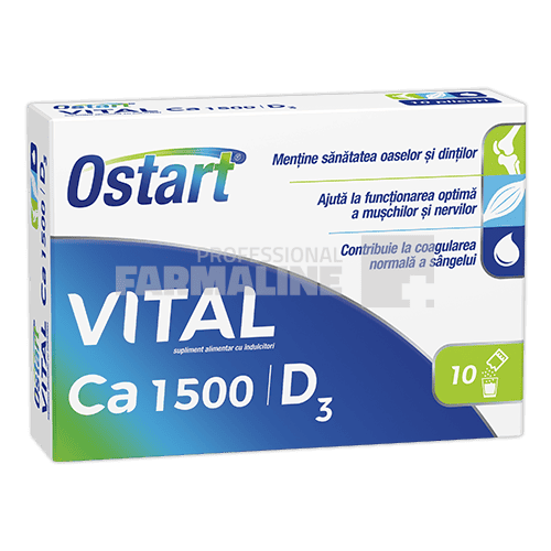 Ostart Vital Ca 1500 + D3 10 plicuri