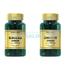 Pachet Ginseng Corean 1000 mg 60 tablete + 30 tablete
