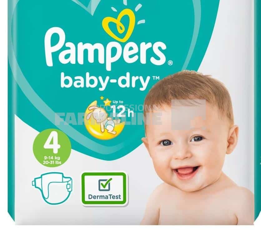 Pampers Active Baby Scutece nr.4 9-14 kg 13 bucati 1 Pampers Active Baby Scutece nr.4 9-14 kg 13 bucati