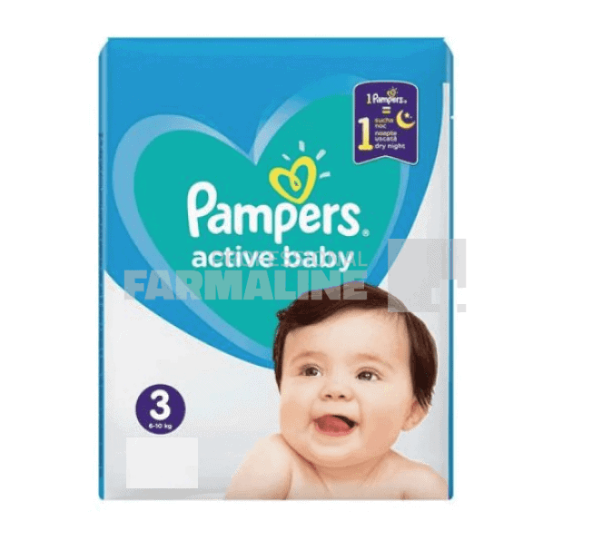 Pampers Active Baby nr.3 6-10 kg 29 bucati 1 Pampers Active Baby nr.3 6-10 kg 29 bucati