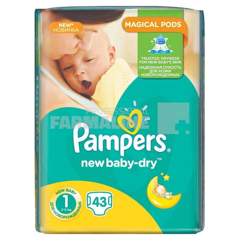 Pampers New Born Scutece nr.1 2-5 kg 43 bucati