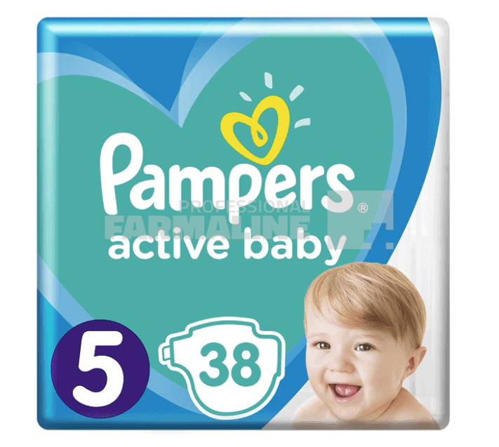 Pampers Nr.5 (11-16 kg) Active Baby 38 bucati 1 Pampers Nr.5 (11-16 kg) Active Baby 38 bucati