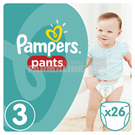 Pampers Pants Scutece nr.3 6-11 kg 26 bucati