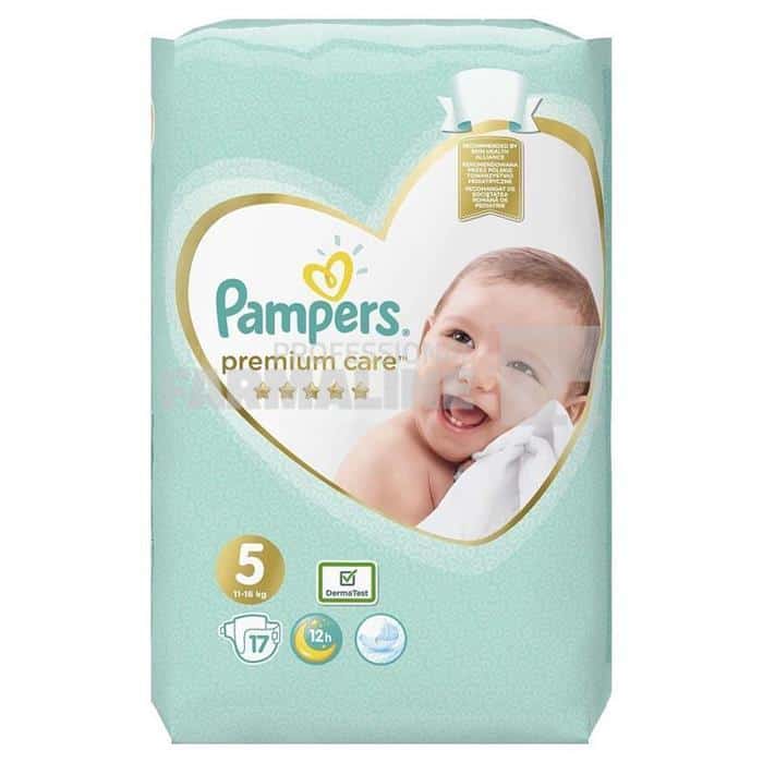 Pampers Premium Care Scutece nr.5 11-16 kg 17 bucati