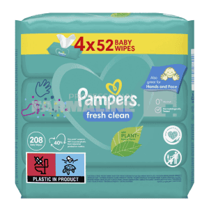 Pampers Servetele fresh clean 52 bucati 4 pachete