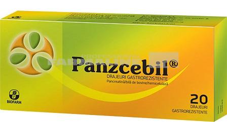 Panzcebil 20 drajeuri gastrorezistente