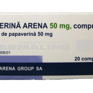 Papaverina 50 mg 20 comprimate