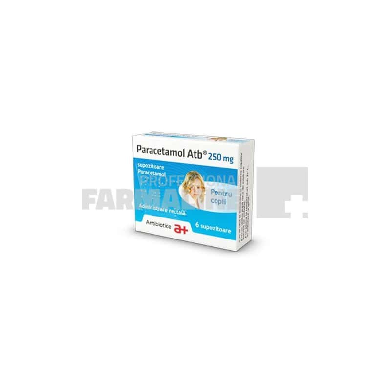 Paracetamol 250 mg 6 supozitoare