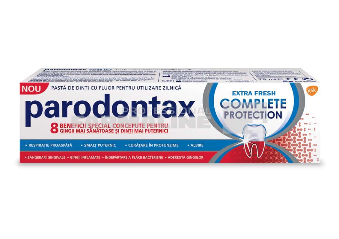 Parodontax Complete Protection Extra Fresh Pasta de dinti 75ml 1 Parodontax Complete Protection Extra Fresh Pasta de dinti 75ml