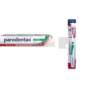 Parodontax Pachet Pasta de dinti Fluoride 75 ml + Periuta de dinti Extra Soft