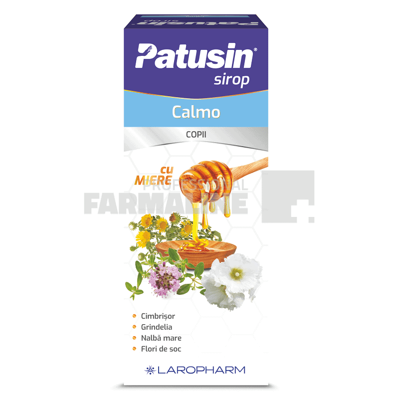 Patusin Calmo copii sirop 100 ml - Soluția pentru tusea copiilor 1 Patusin Calmo copii sirop 100 ml