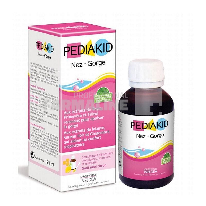 Pediakid Nez - Gorge Sirop miere si lamaie pentru raceala 125ml