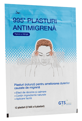 Plasturi antimigrena 12 plasturi