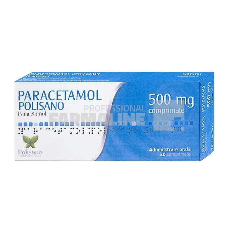 Polisano Paracetamol 500 mg 20 comprimate