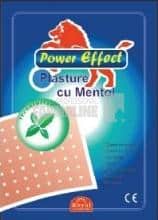 Power Effect Plasture cu Mentol 12 cm x 18 cm