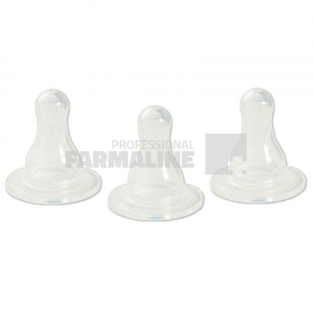 Primii Pasi R0441 Tetina silicon curgere medie 3 bucati