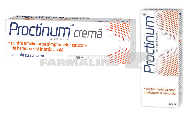 Proctinum crema 30 ml + Proctinum gel 200 ml Cadou 1 Proctinum crema 30 ml + Proctinum gel 200 ml Cadou