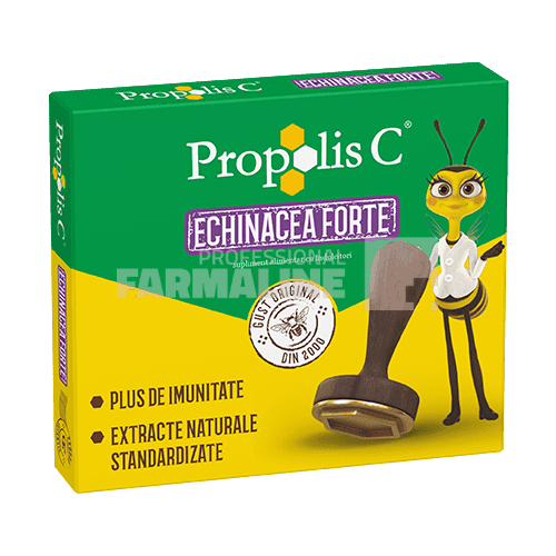 Propolis C Forte cu echinacea 20 comprimate de supt