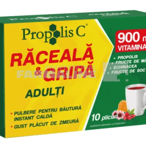 Propolis C Raceala si gripa adulti 10 plicuri