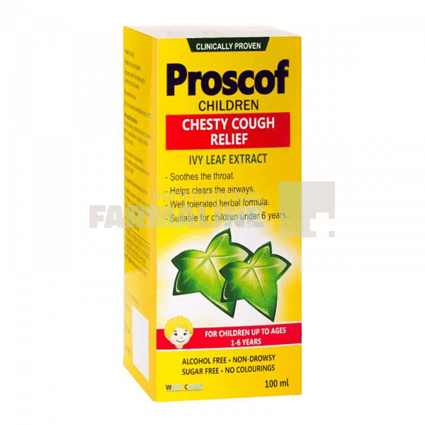 Proscof Sirop cu extract de iedera pentru copii 100 ml