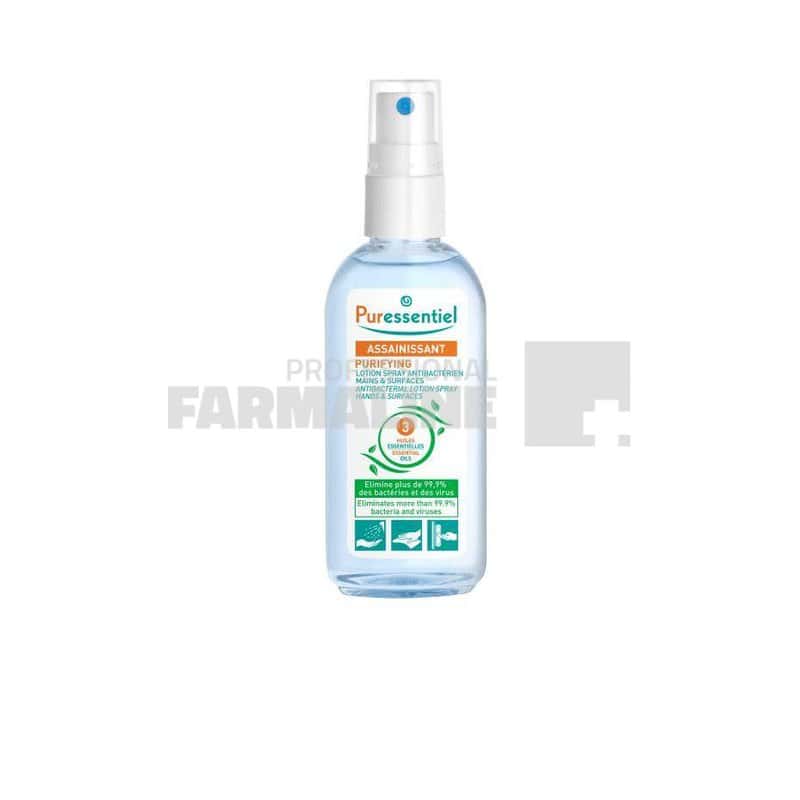 Puressentiel Lotiune antibacteriana cu 3 uleiuri 80 ml