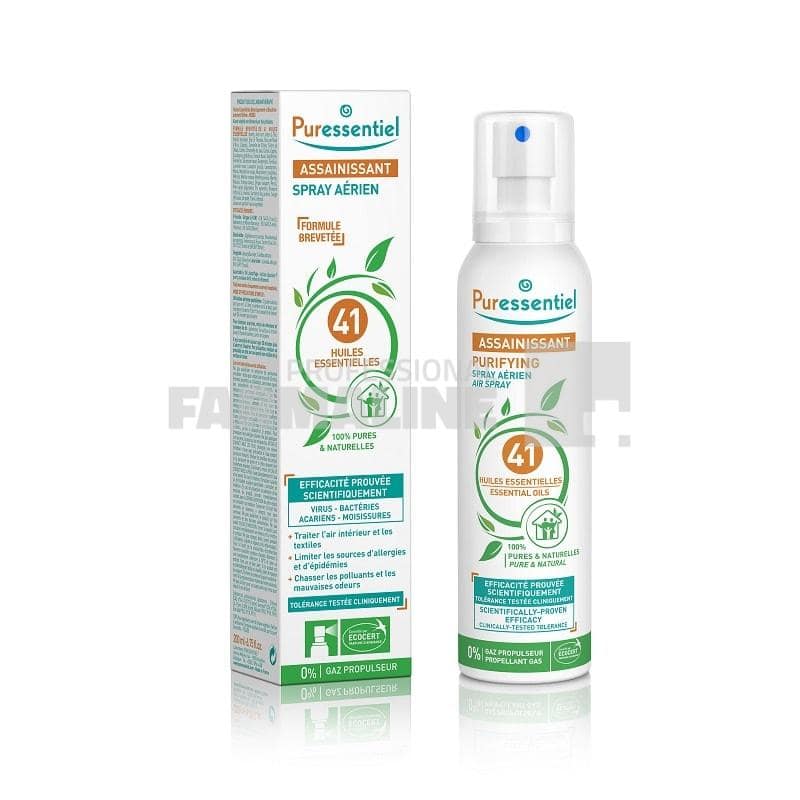 Puressentiel Pulverizator de purificare a aerului cu 41 uleiuri esentiale 200 ml