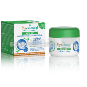 Puressentiel Resp Ok Unguent pentru masaj pectoral pentru bebelusi 30 ml