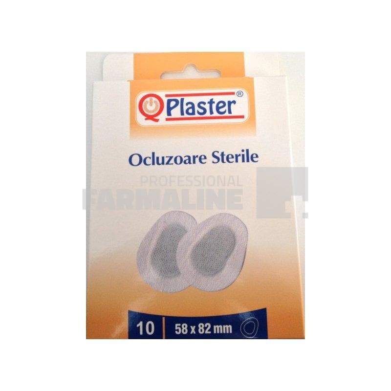 QPlaster Oculzoare pentru adulti 58 mm x 82 mm 10 bucati