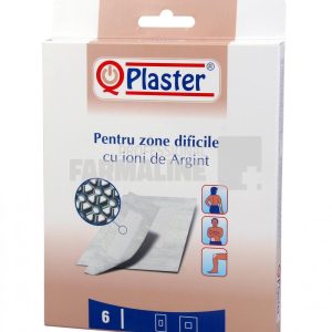 QPlaster Plasturi cu ioni de argint pentru zone dificile 6 bucati
