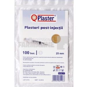 QPlaster Plasturi post injectii rotunzi 100 bucati