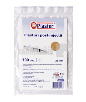 QPlaster Plasturi post injectii rotunzi 100 bucati 1 QPlaster Plasturi post injectii rotunzi 100 bucati