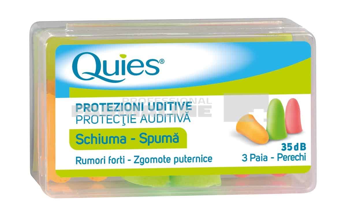 Quies Dopuri de spuma pentru urechi 6 bucati 1 Quies Dopuri de spuma pentru urechi 6 bucati