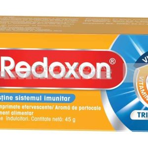 Redoxon Triple Action Vitamine si Zinc pentru sustinerea imunitatii 10 comprimate efervescente