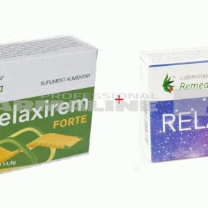Relaxirem noapte 30 capsule + Relaxirem forte 10 comprimate Cadou