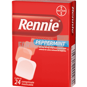 Rennie Peppermint 680 mg/80 mg comprimate masticabile