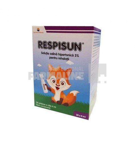 Respisun Solutie salina hipertonica 3% 4 ml x 24 monodoze 1 Respisun Solutie salina hipertonica 3% 4 ml x 24 monodoze