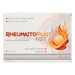 Rheumastoplast Hot 10cm/7cm 8 plasturi