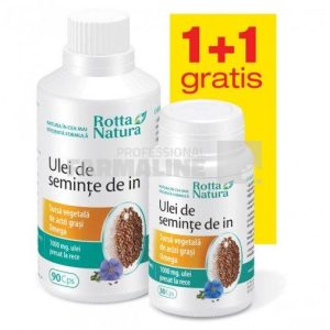 Rotta Natura Ulei din seminte de In 90 capsule + Ulei din seminte de In 30 capsule 1 +1 Gratis