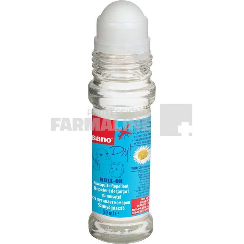 Sano Solutie impotriva tantarilor Dy Roll-on cu musetel 50 ml