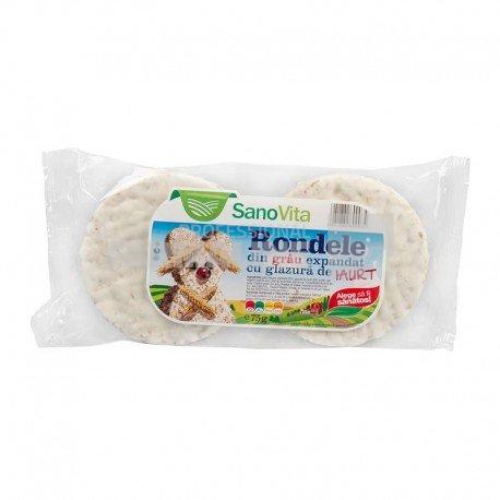 Sano Vita Rondele grau expandat cu glazura de iaurt 75 g