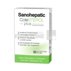 Sanohepatic Colesterol Plus 60 comprimate filmate