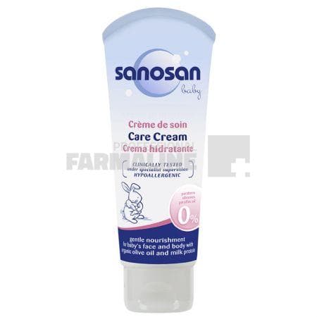 Sanosan Baby Crema ingrijire cu ulei de masline si proteine lapte 75 ml