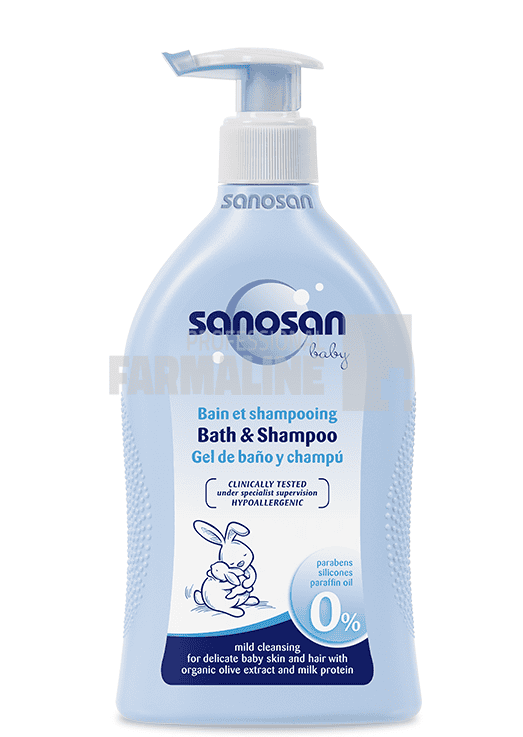 Sanosan Baby Spumant de baie & Sampon 400 ml 1 Sanosan Baby Spumant de baie & Sampon 400 ml