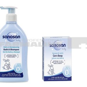 Sanosan Pachet Baby Spumant & Sampon 500 ml + Sapun solid 100 g