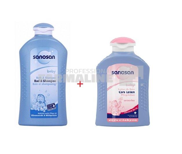 Sanosan Pachet Spumant & Sampon 500 ml + Lotiune ingrijire 200 ml 1 Sanosan Pachet Spumant & Sampon 500 ml + Lotiune ingrijire 200 ml