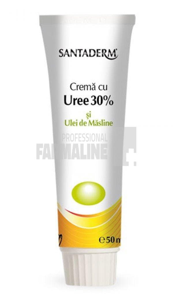 Santaderm Crema cu uree 30% si ulei masline 50 ml 1 Santaderm Crema cu uree 30% si ulei masline 50 ml