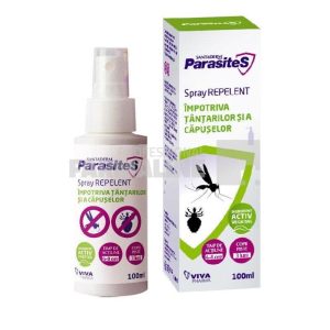 Santaderm Parasites Spray repelent impotriva tantarilor si capuselor 100 ml