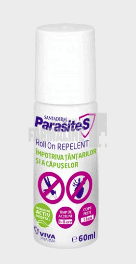 Santaderm Roll-on Repelent impotriva tantarilor si capuselor 60 ml
