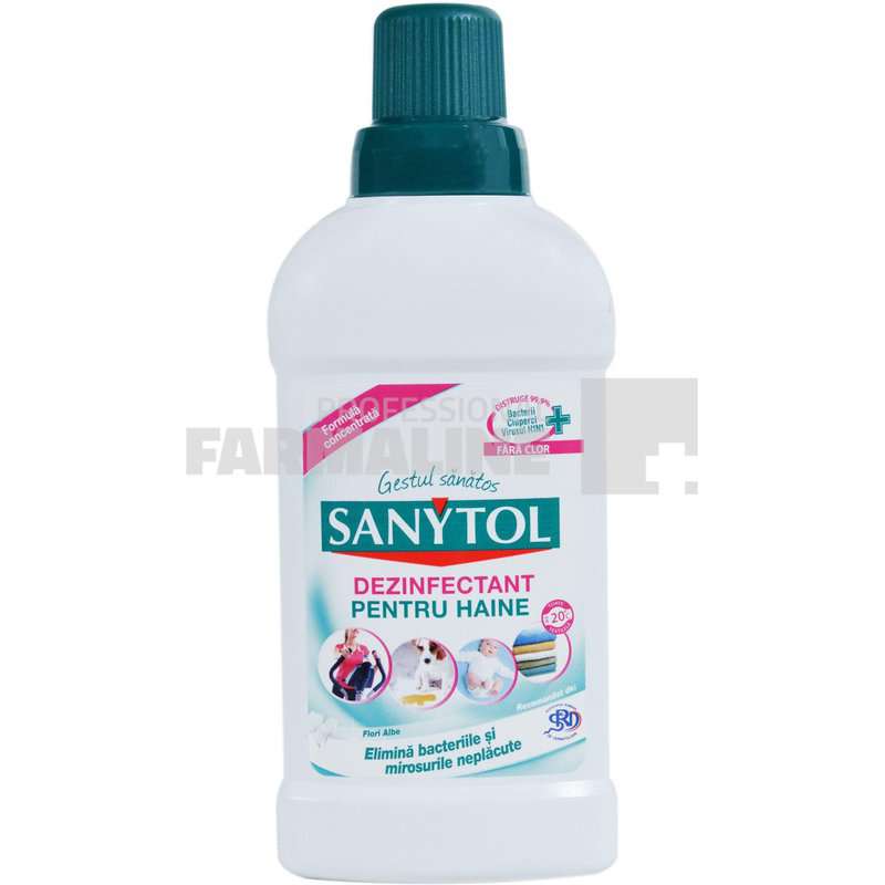Sanytol Dezinfectant pentru haine 600 ml (500 ml +100 ml gratis)