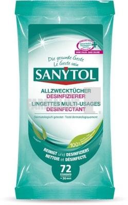 Sanytol Servetele multisuprafete dezinfectant 72 bucati